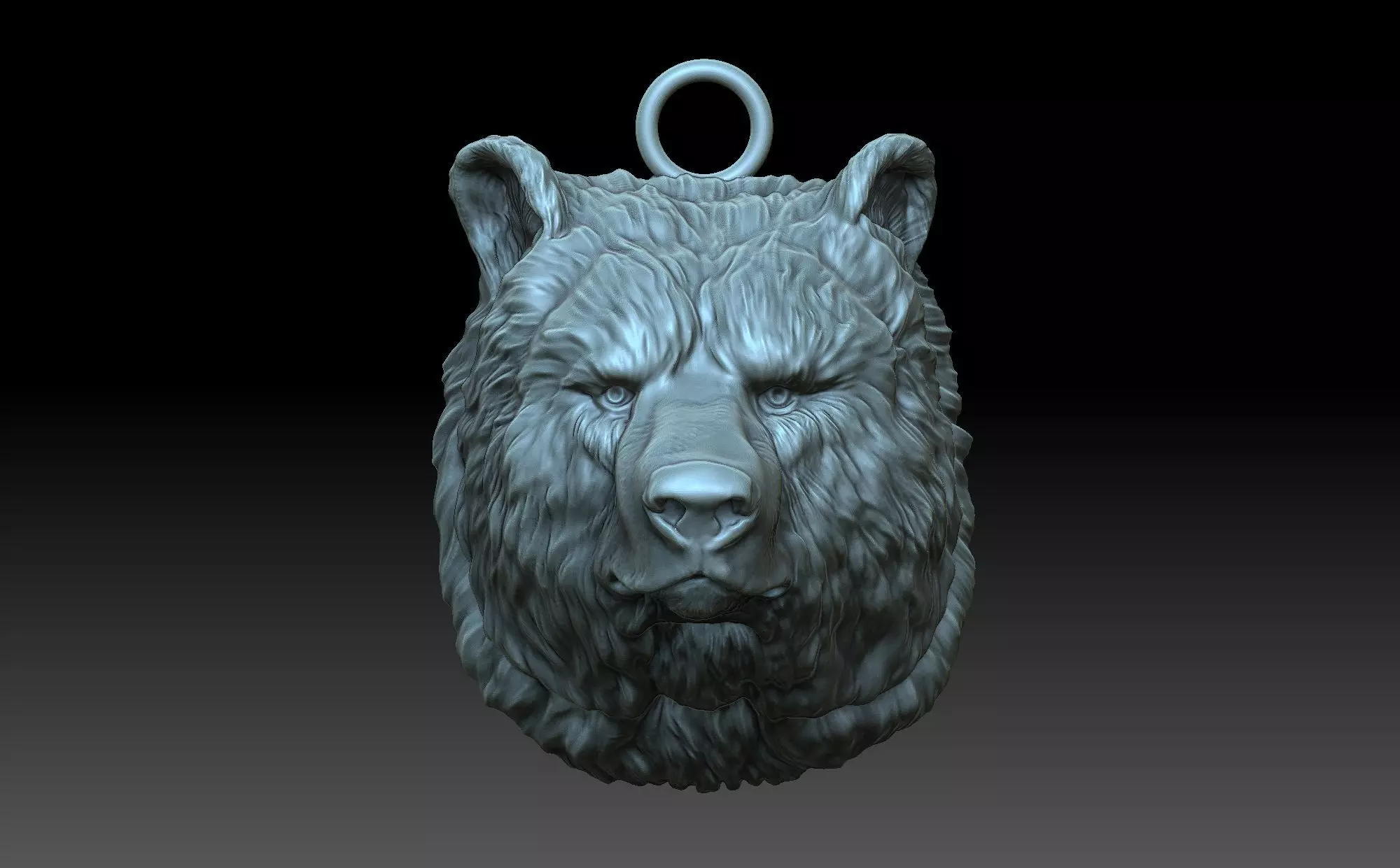 Bear head 3D print model