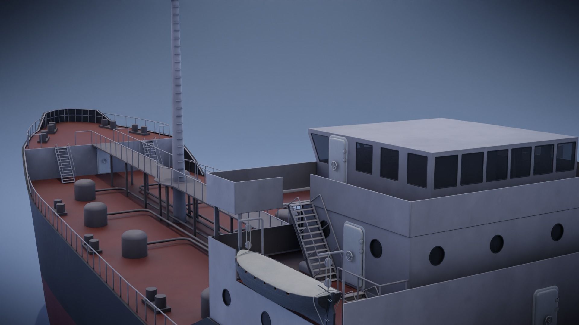 Tanker Ship Low-poly 3D model_20