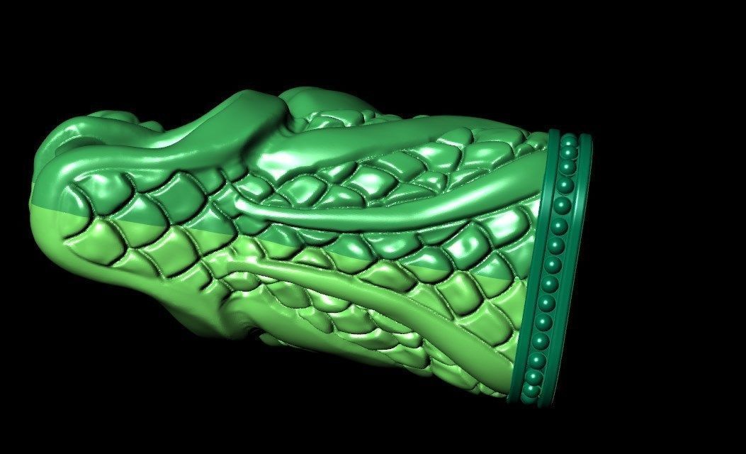 Bracelet ak5 Dragon  3D print model_10