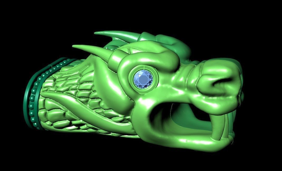 Bracelet ak5 Dragon  3D print model_8