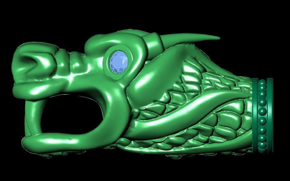 Bracelet ak5 Dragon  3D print model_6