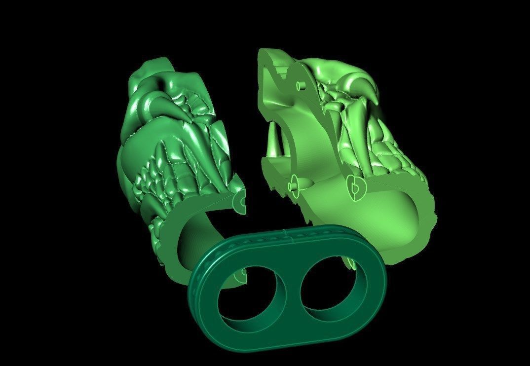 Bracelet ak5 Dragon  3D print model_12
