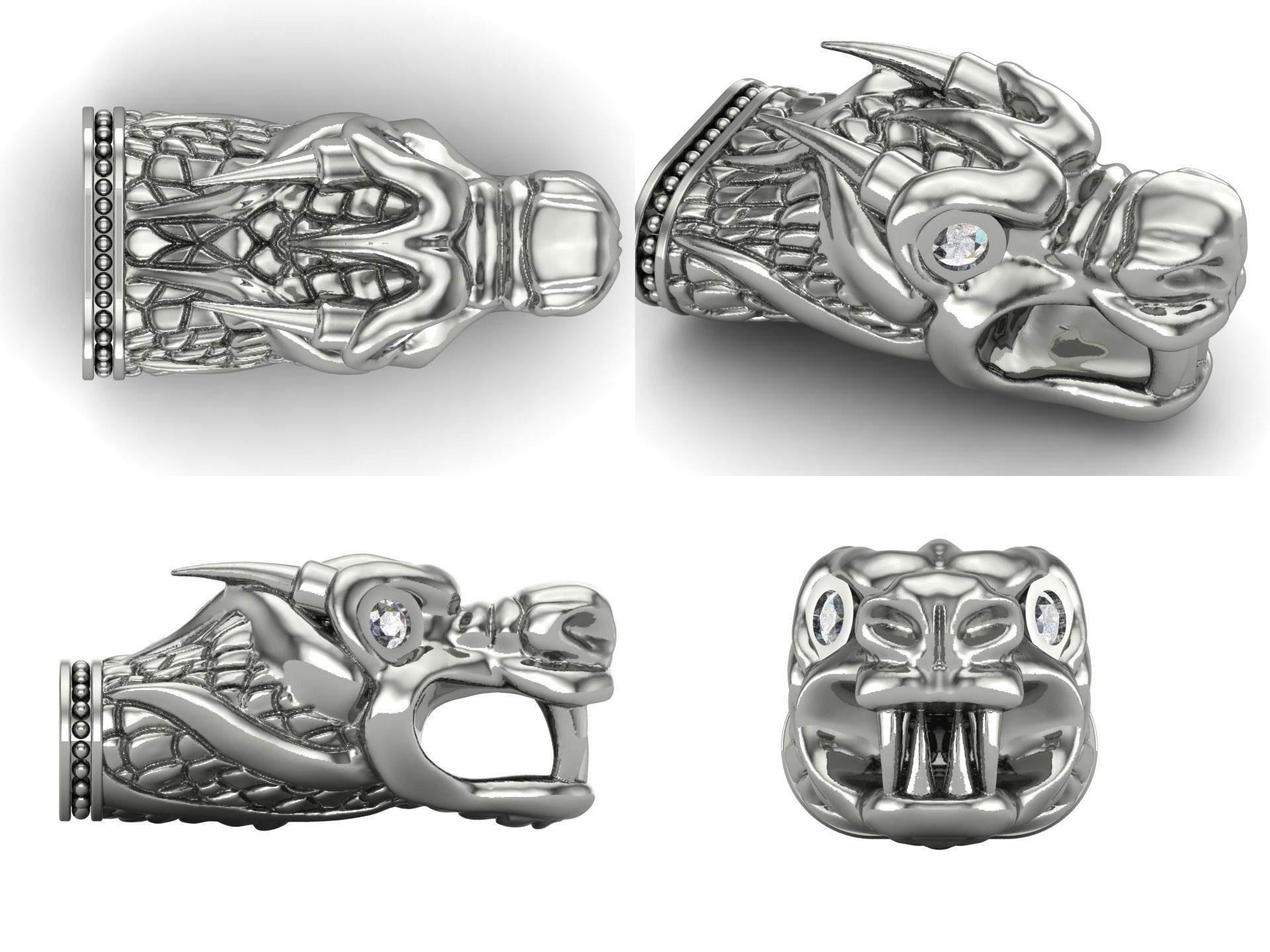 Bracelet ak5 Dragon  3D print model_5