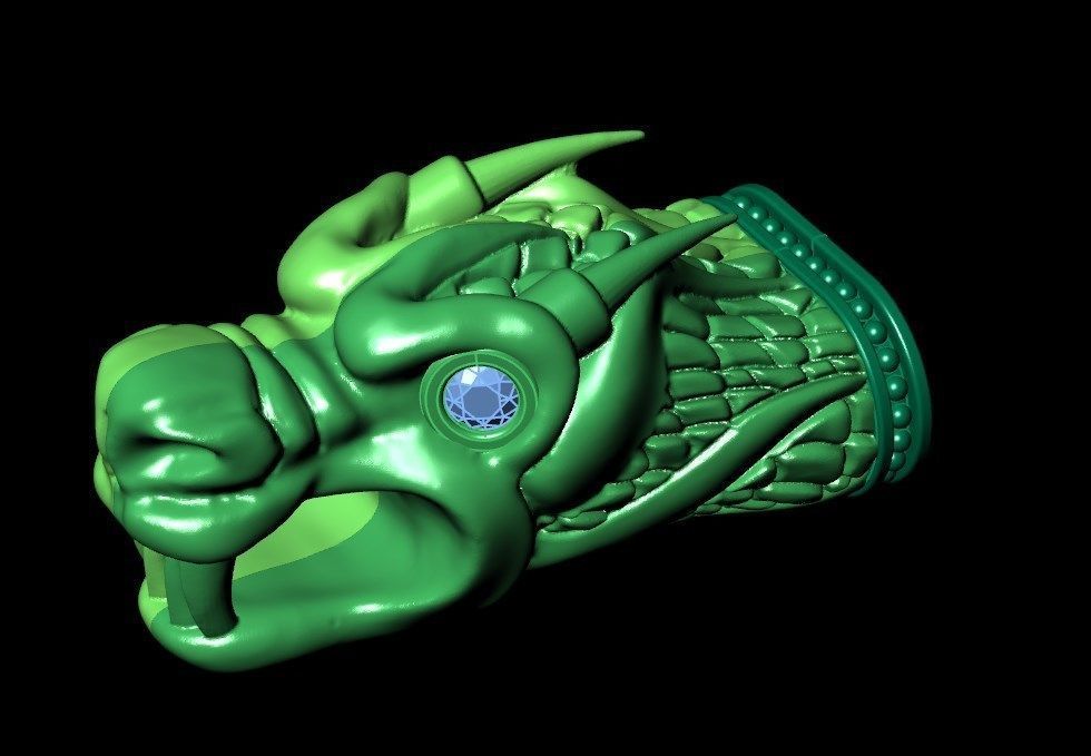 Bracelet ak5 Dragon  3D print model_9