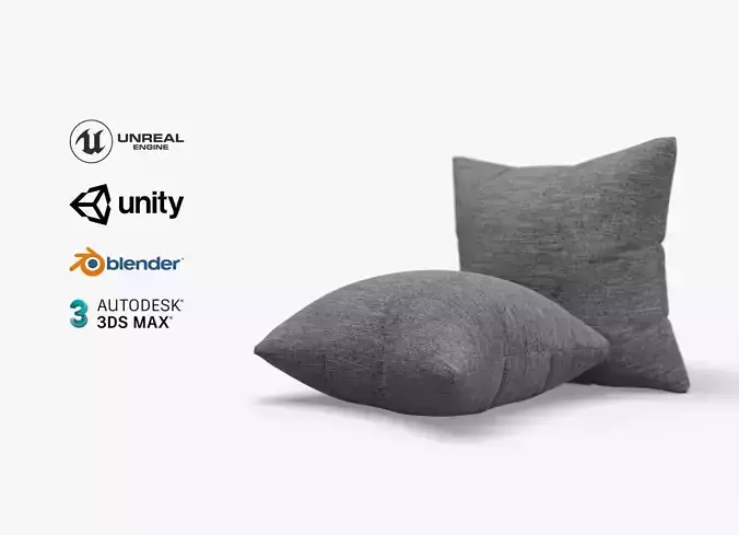 Cushion Dark Grey Denim