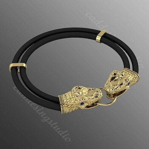 Bracelet ak37 snake 3D print model