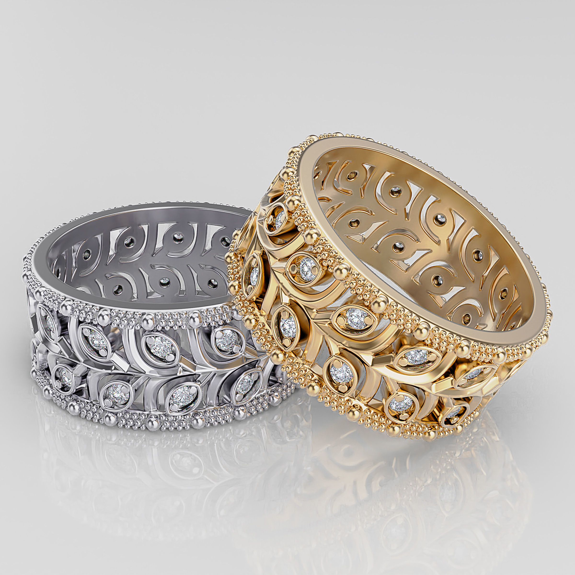 Wedding Band 3D print model_1