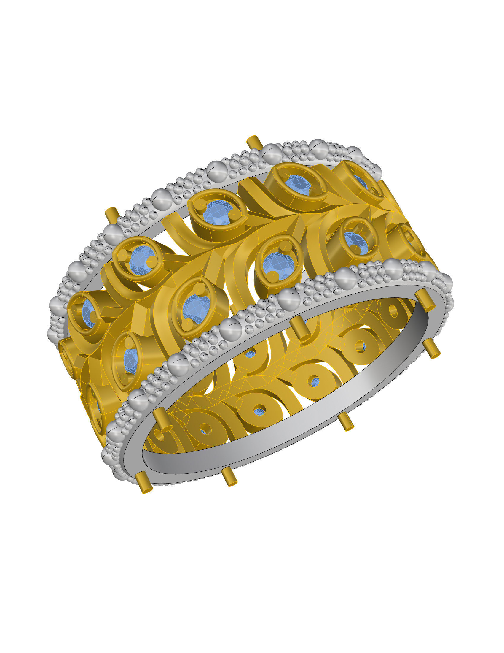 Wedding Band 3D print model_15