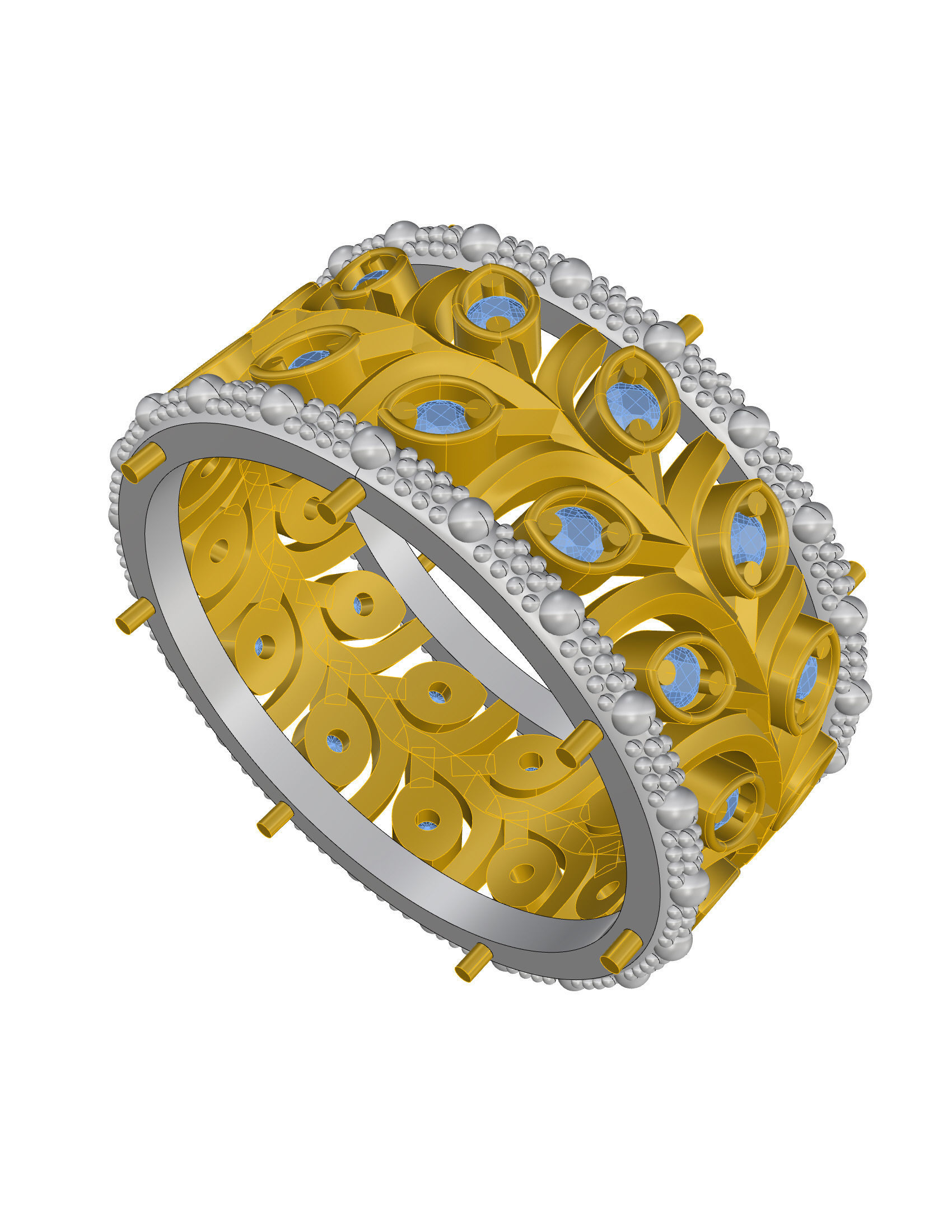 Wedding Band 3D print model_2