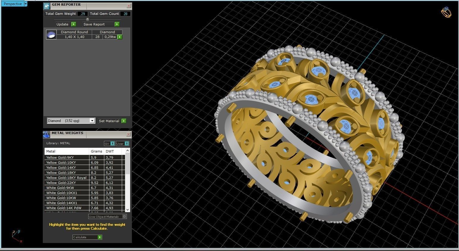 Wedding Band 3D print model_24