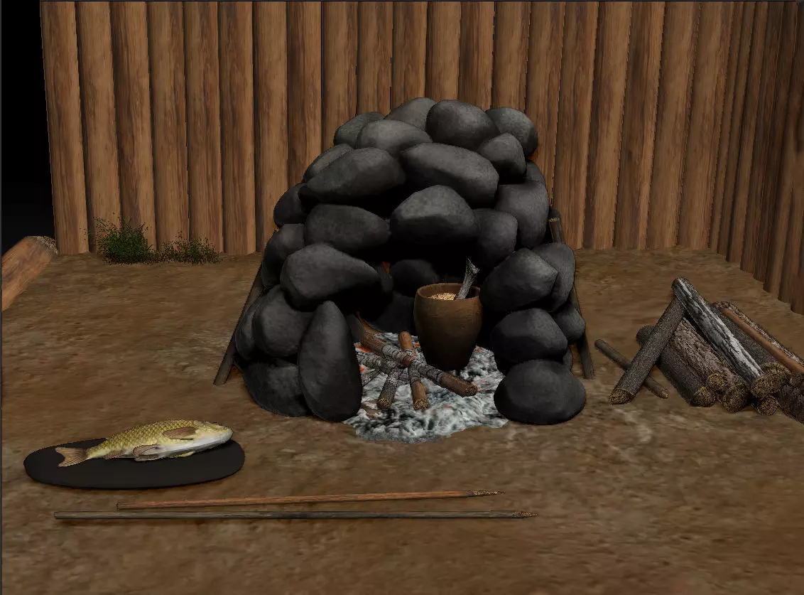 STONE OVEN PBR Game Ready Asset Low-poly 3D model_0