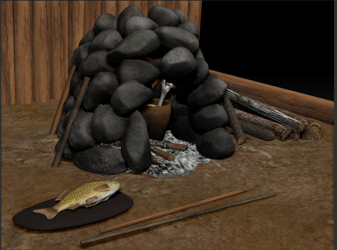 STONE OVEN PBR Game Ready Asset Low-poly 3D model_4