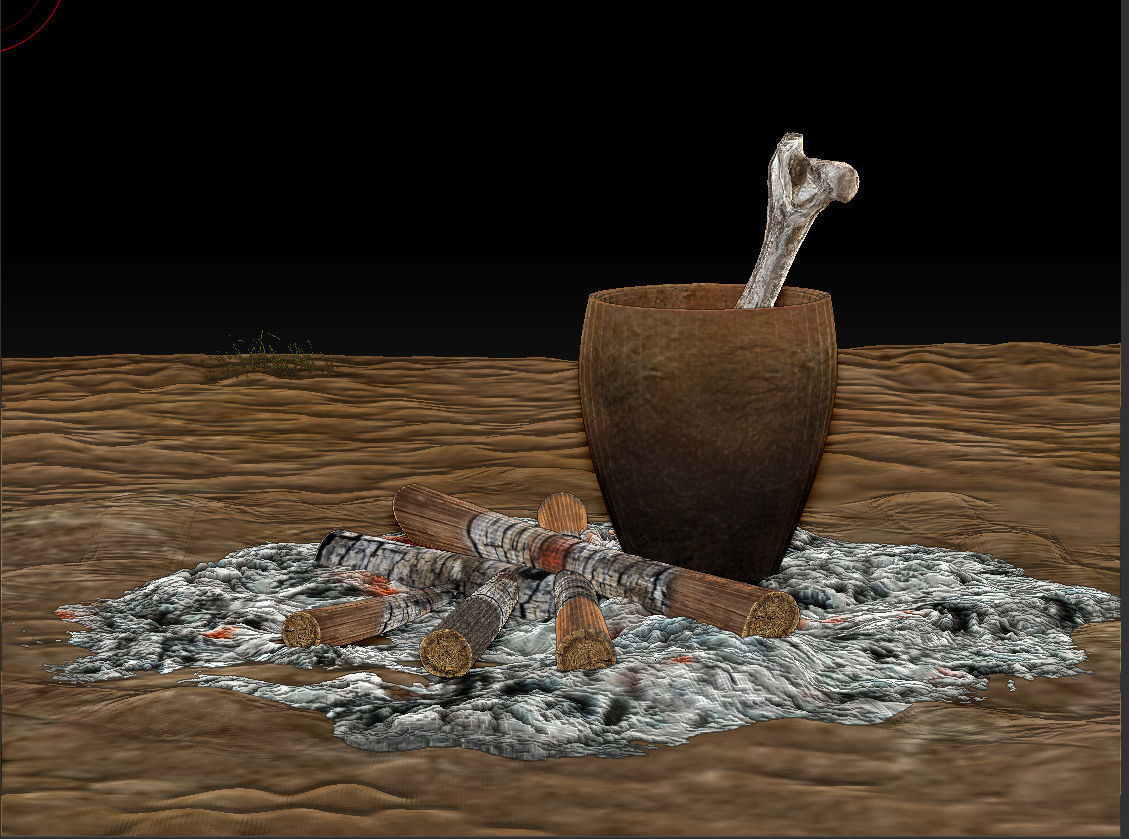 STONE OVEN PBR Game Ready Asset Low-poly 3D model_7