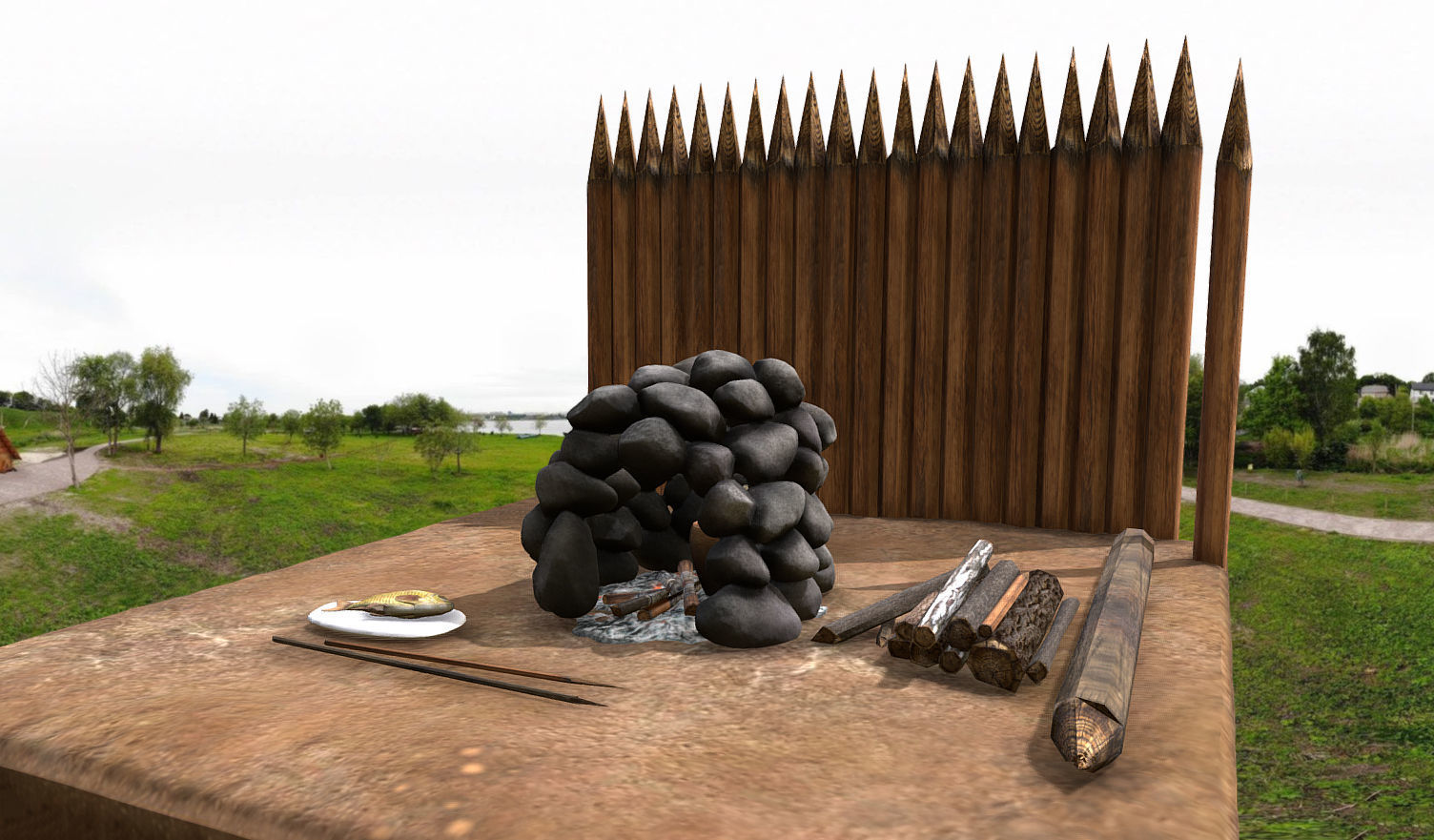 STONE OVEN PBR Game Ready Asset Low-poly 3D model_13