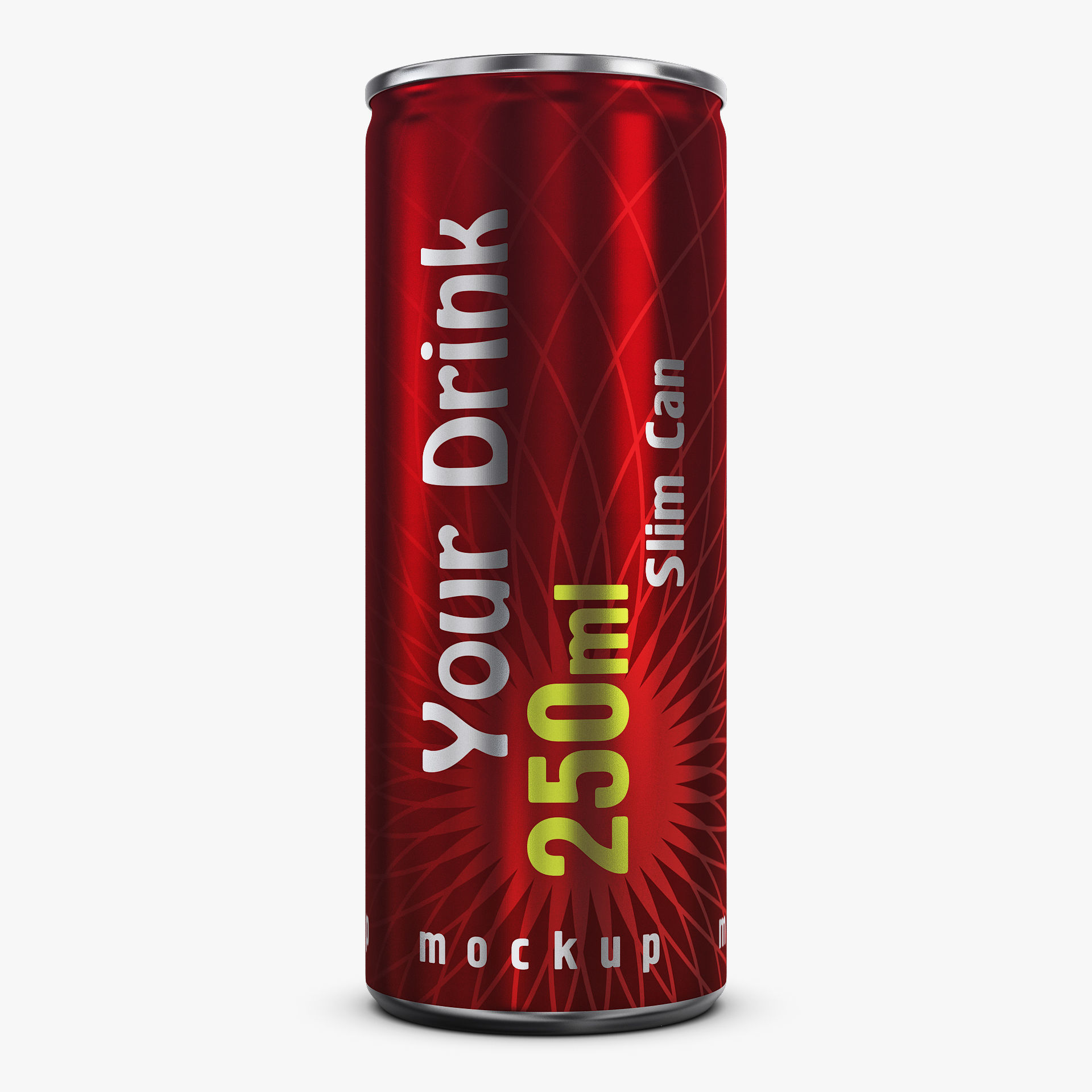 Aluminum Slim Can 250ml v 2 3D model_1