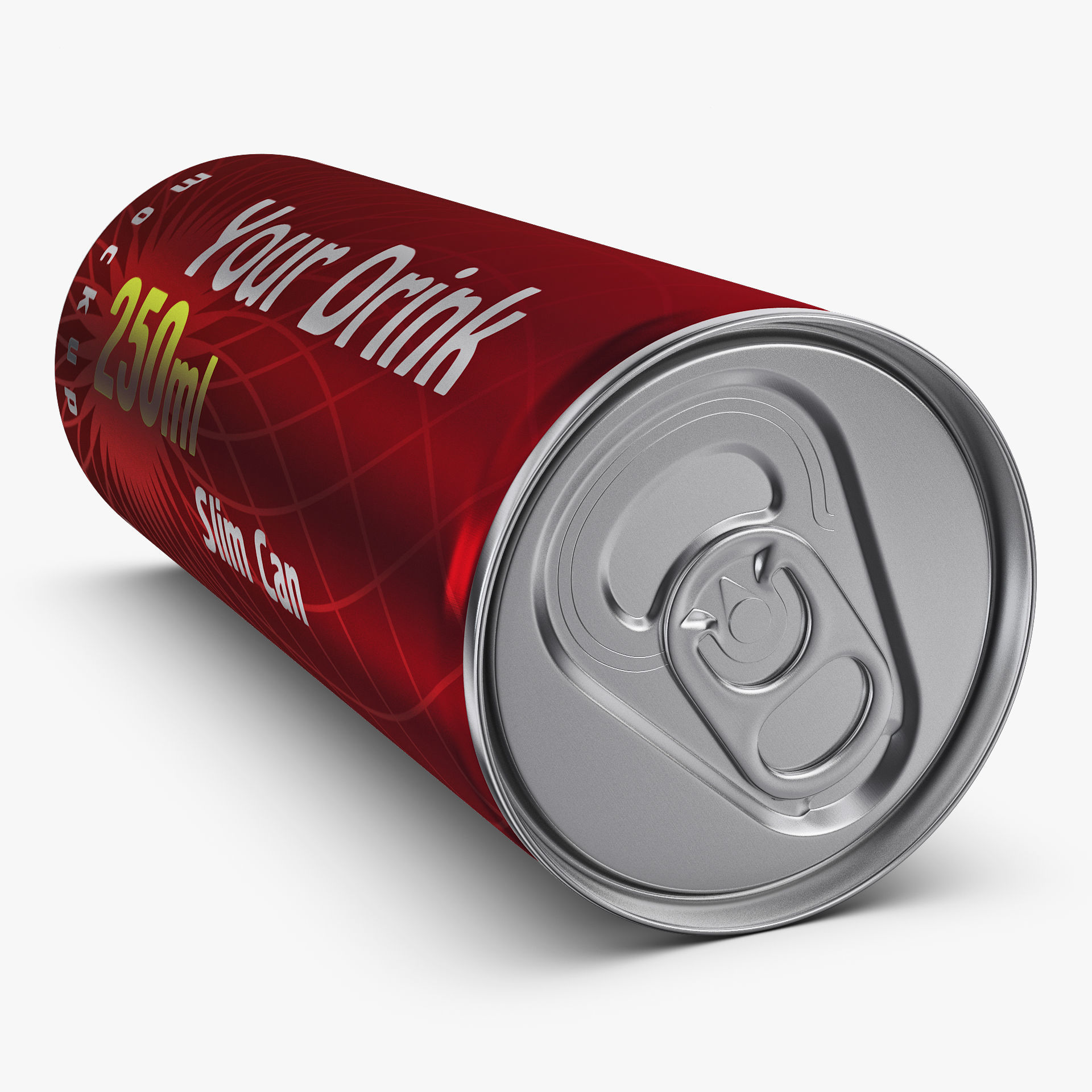 Aluminum Slim Can 250ml v 2 3D model_7