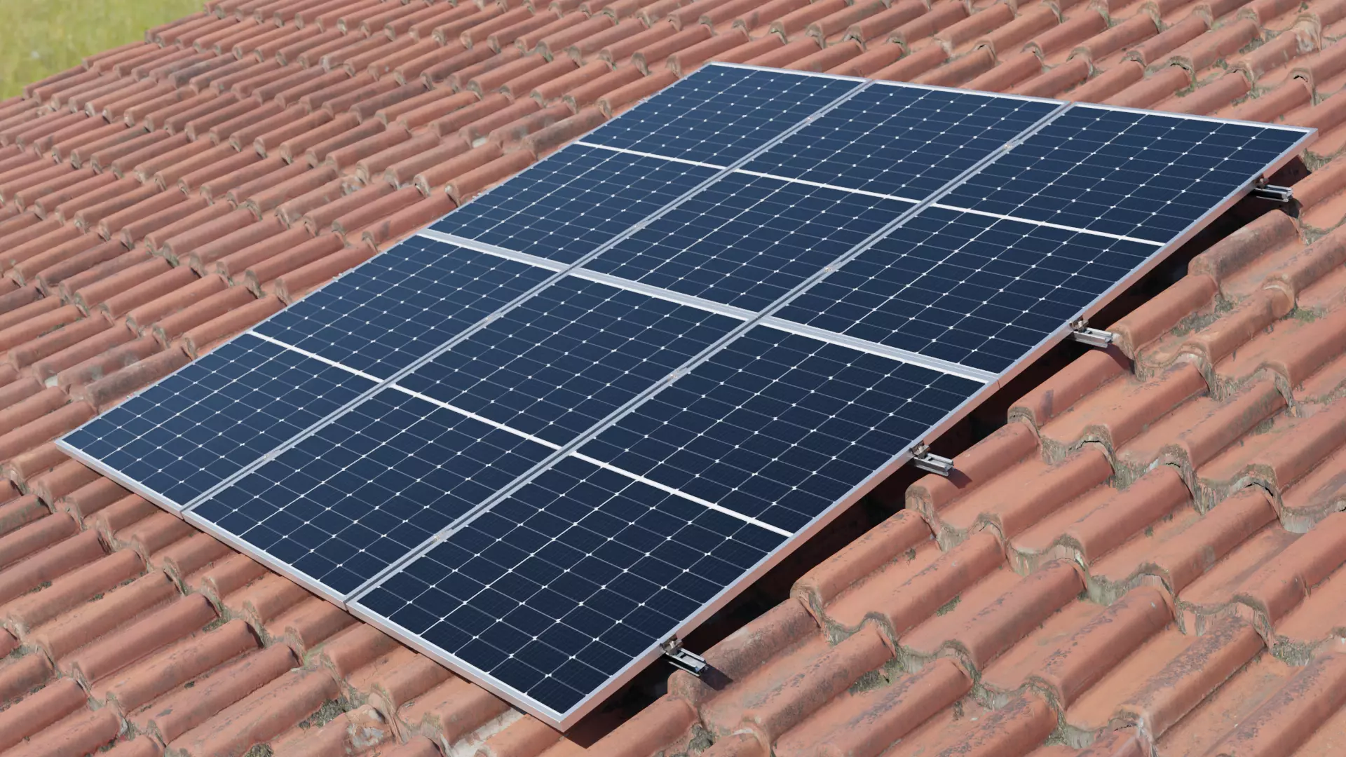 Photovoltaic Module Longi 375W Low-poly 3D model_0