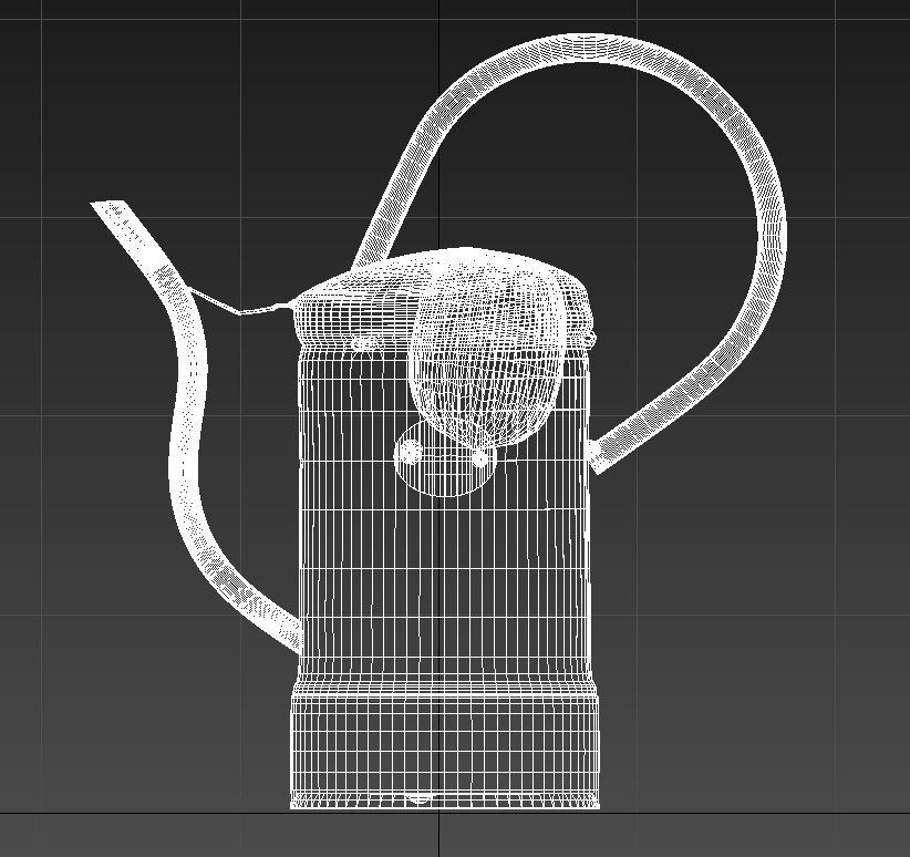 Metalic water can 3D model_12