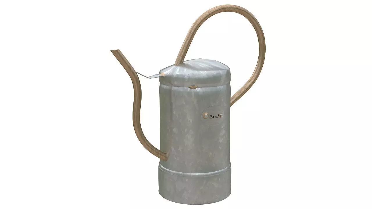 Metalic water can 3D model_0