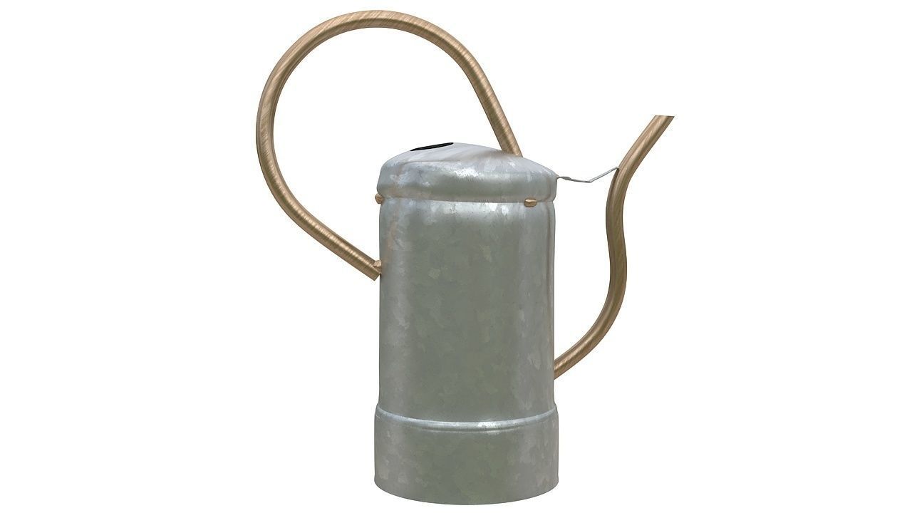 Metalic water can 3D model_2