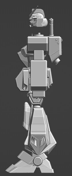 Gundam robot 3D print model_2
