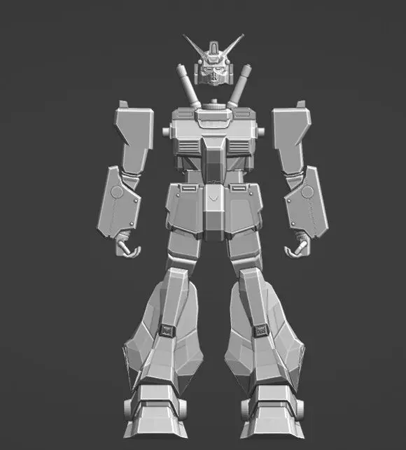 Gundam robot 3D print model_0