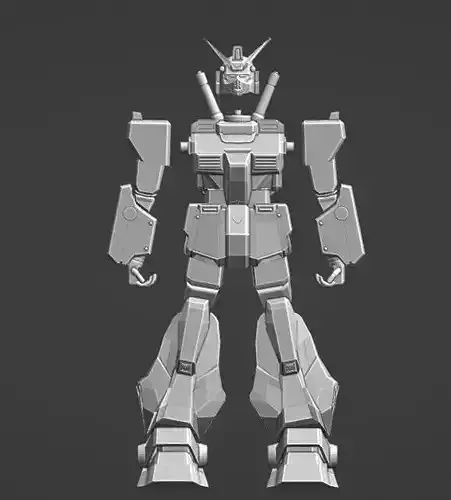 Gundam robot 3D print model