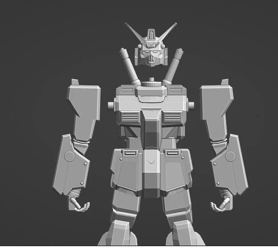Gundam robot 3D print model_1
