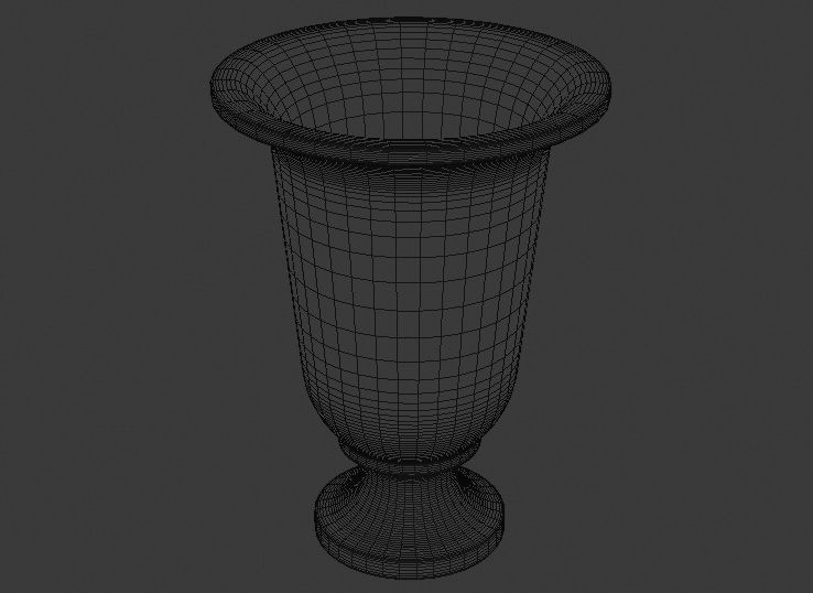 Garden vase 3D model_3