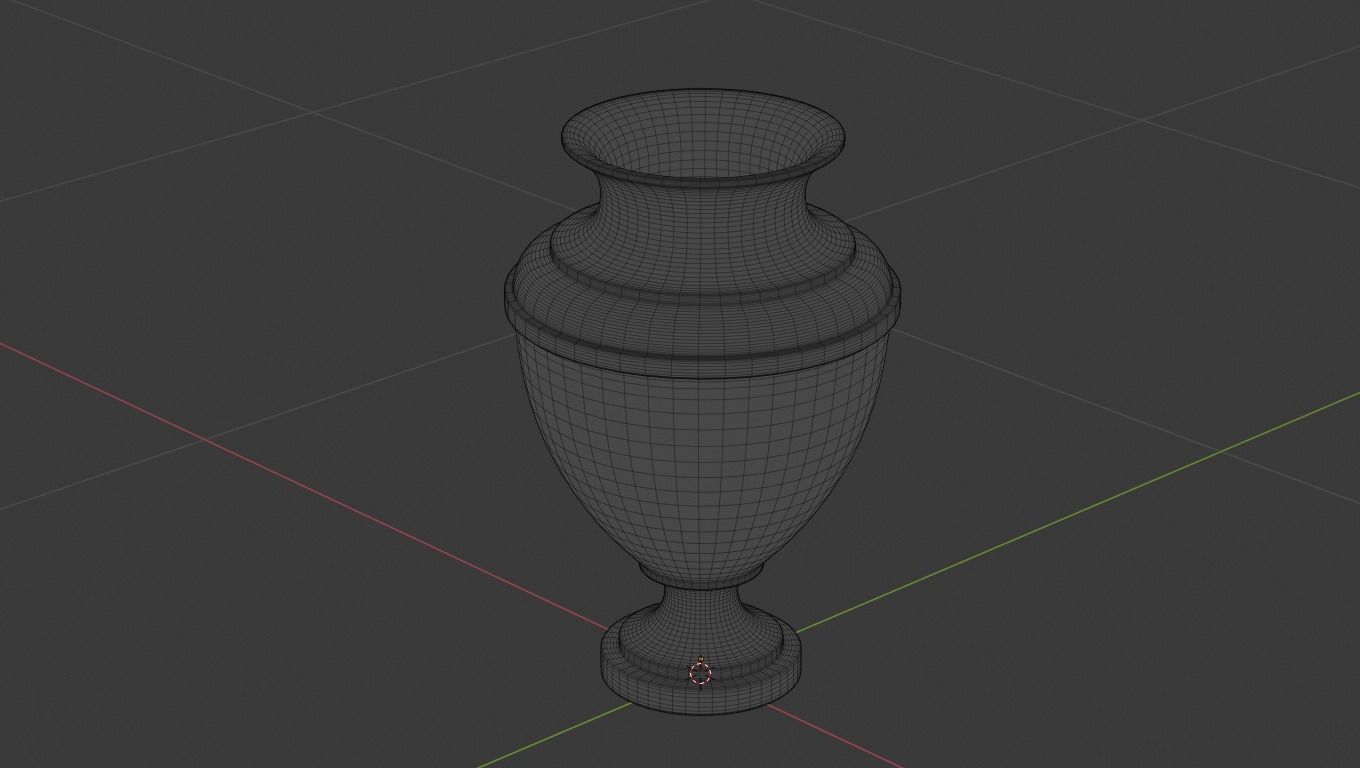 Garden vase 3D model_3