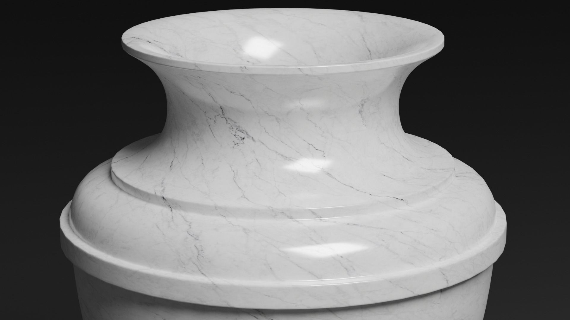 Garden vase 3D model_4