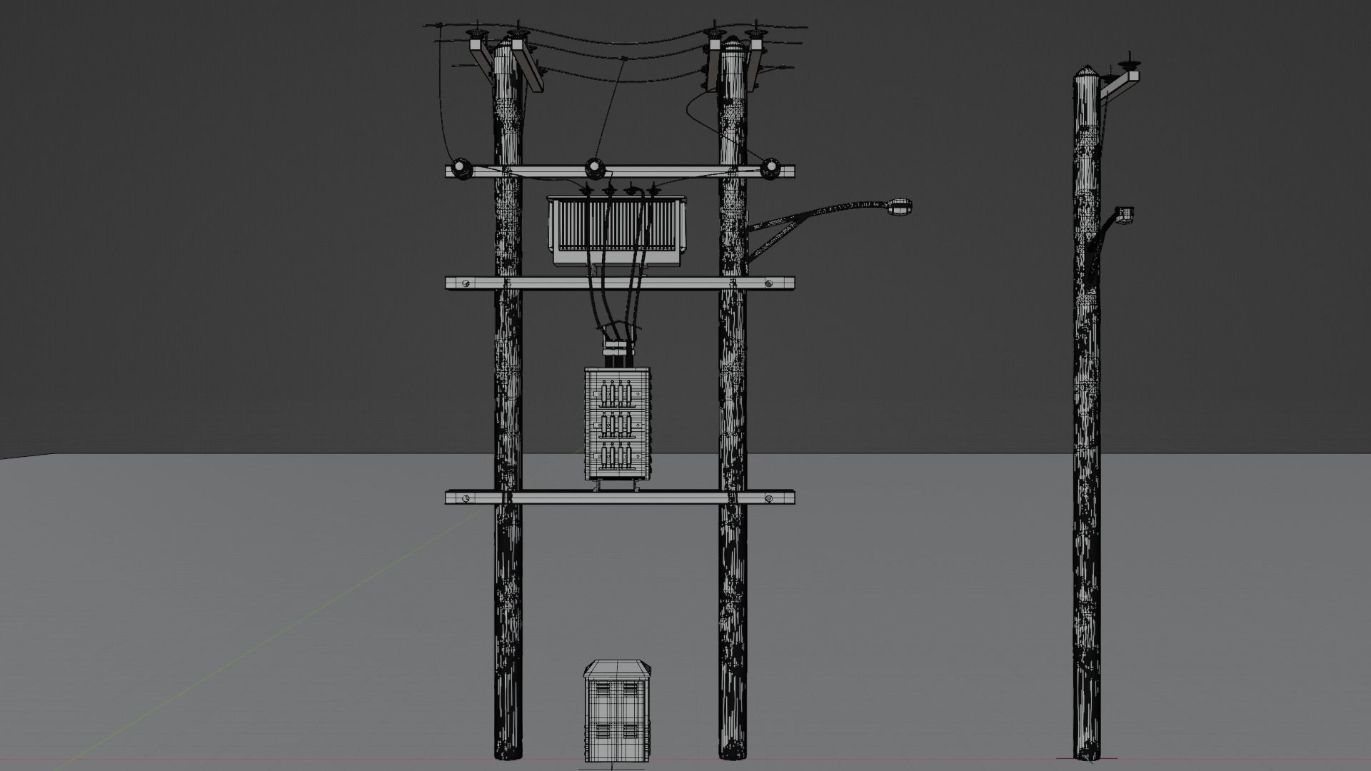  City assets pre-post apocalyps 3D model_14