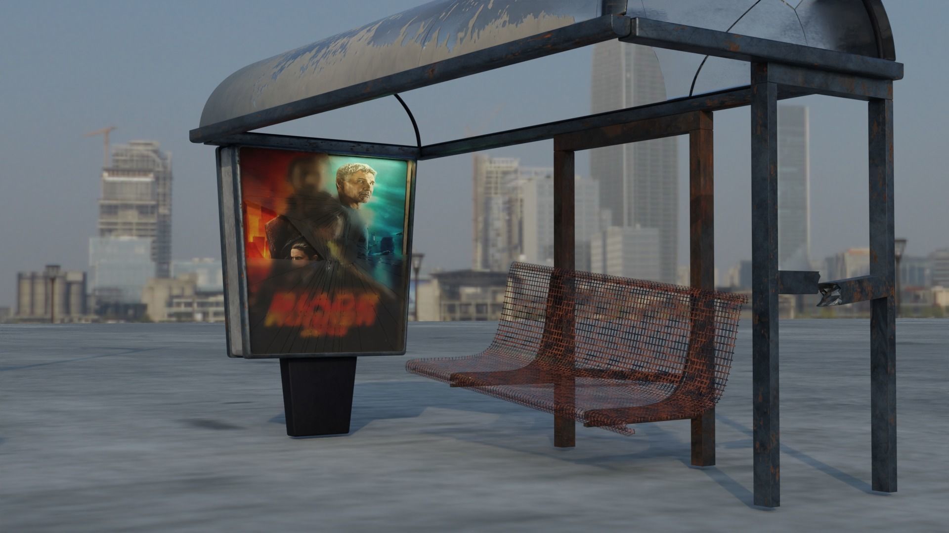  City assets pre-post apocalyps 3D model_9