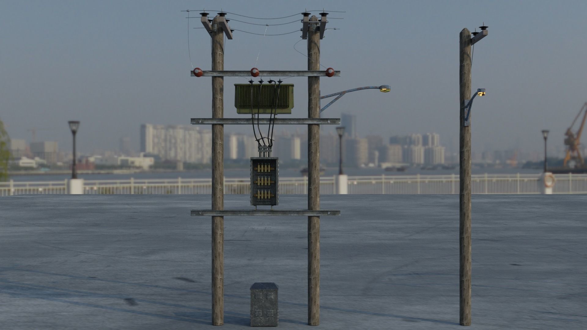  City assets pre-post apocalyps 3D model_1