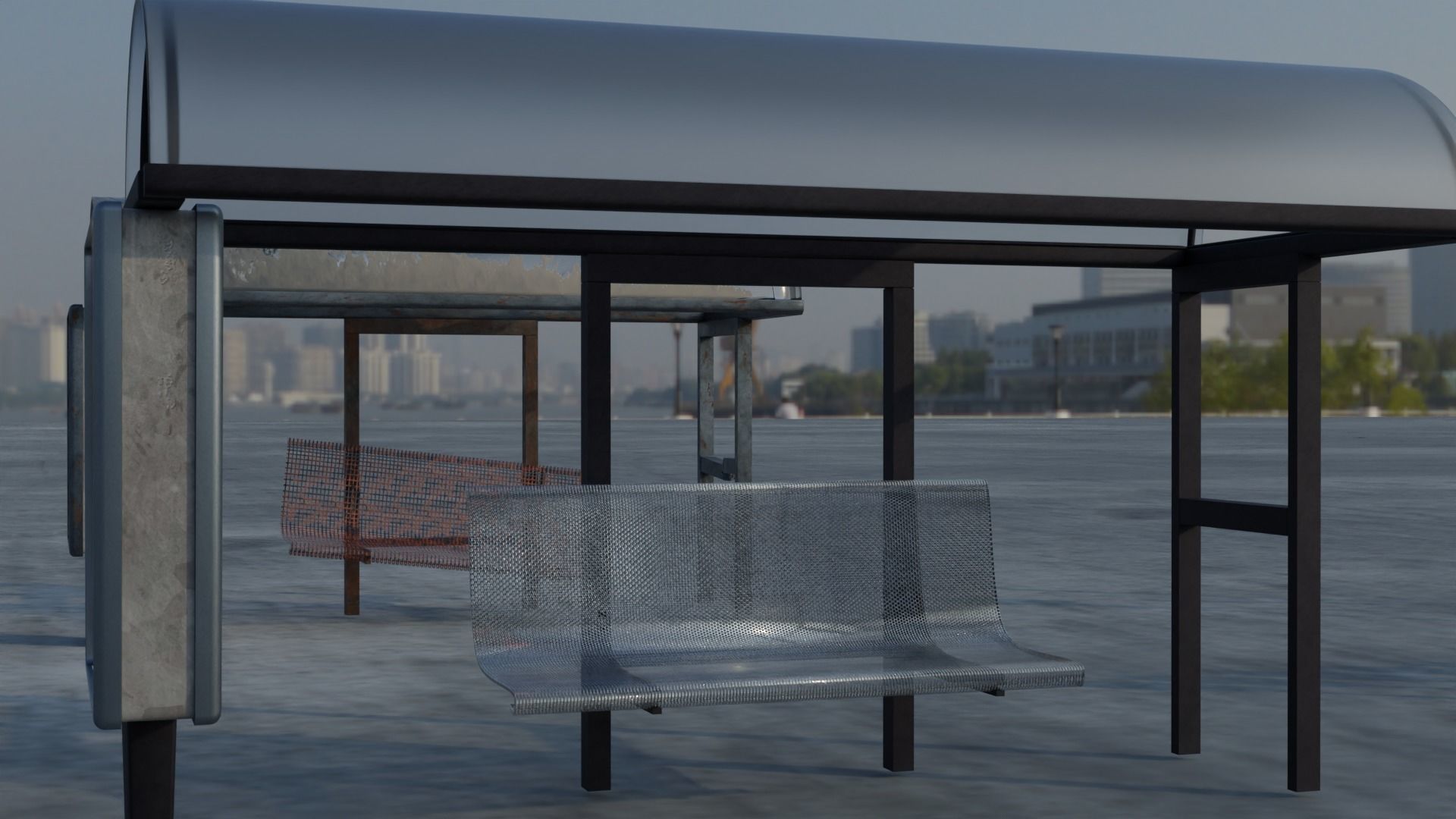  City assets pre-post apocalyps 3D model_10