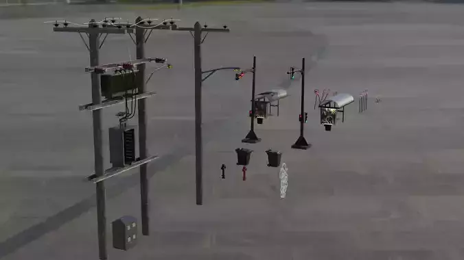  City assets pre-post apocalyps