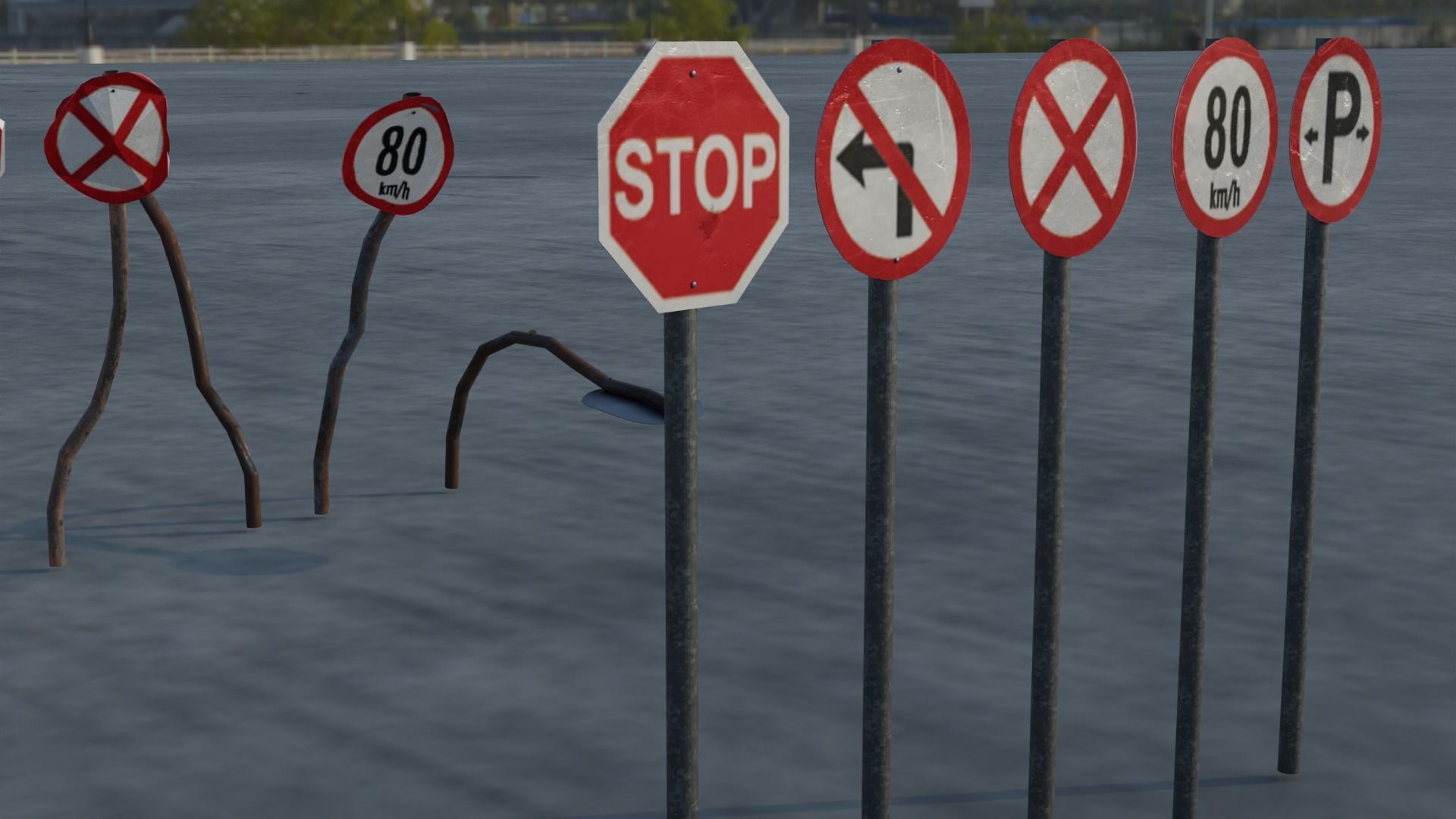  City assets pre-post apocalyps 3D model_13