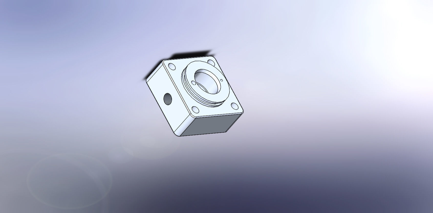 pneumatic cylinder 3D print model_10