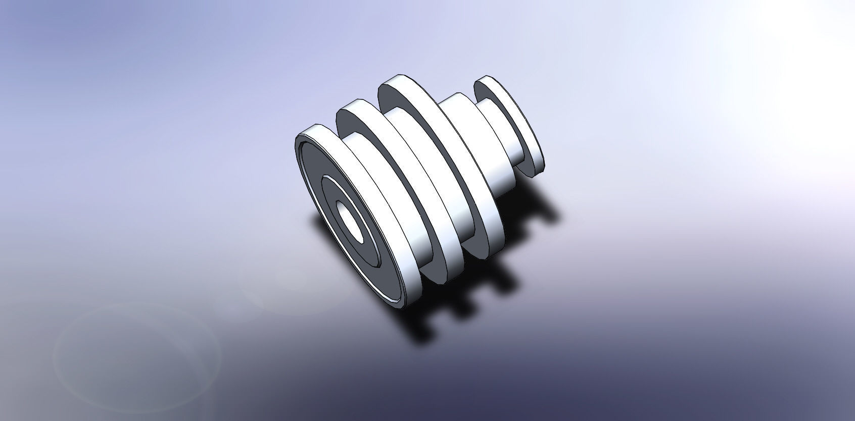 pneumatic cylinder 3D print model_17