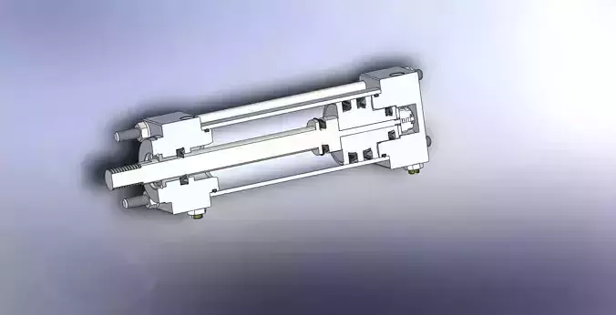 pneumatic cylinder 3D print model