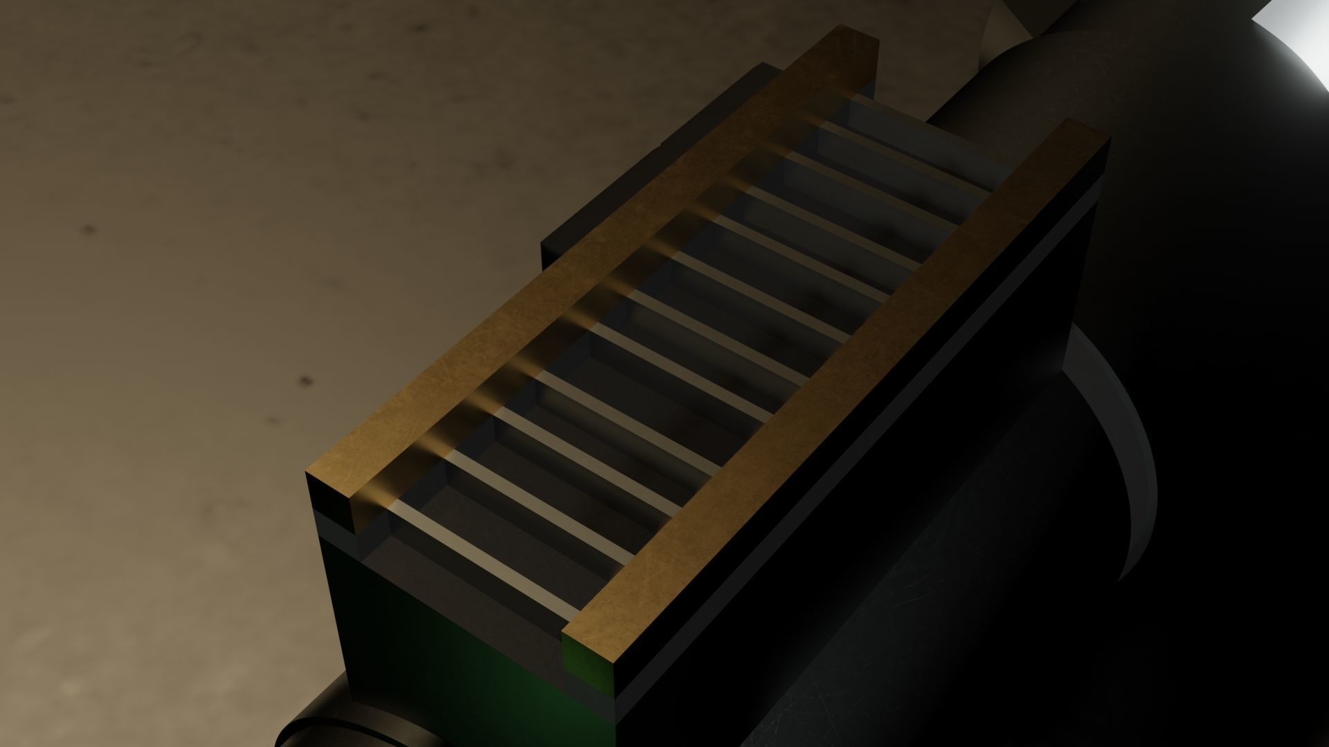 Luke Skywalker Lightsaber Low-poly 3D model_4