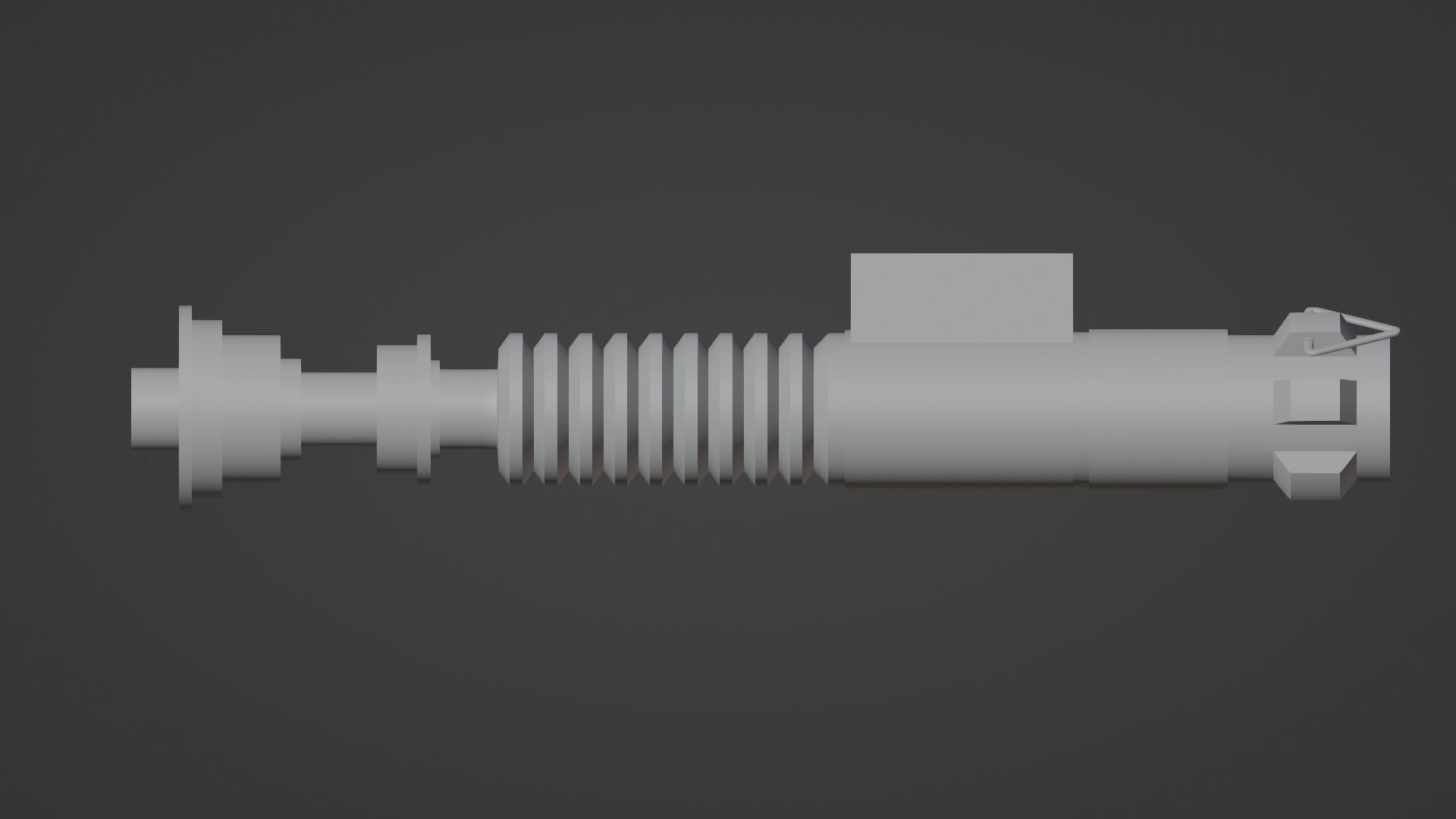 Luke Skywalker Lightsaber Low-poly 3D model_5