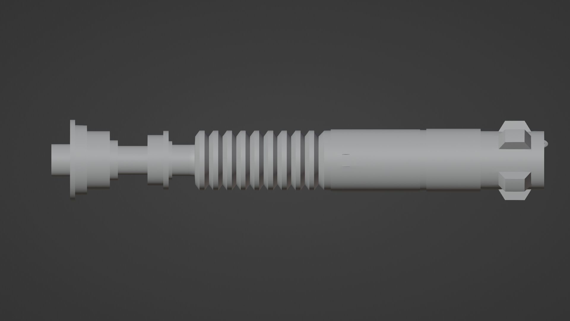 Luke Skywalker Lightsaber Low-poly 3D model_6