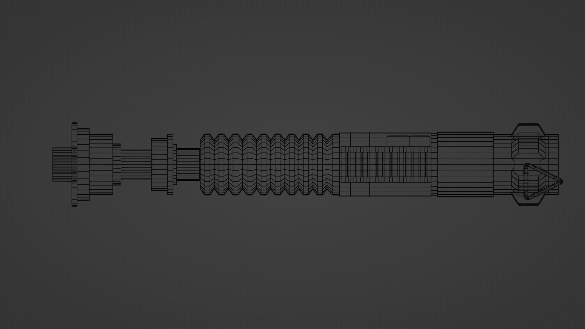 Luke Skywalker Lightsaber Low-poly 3D model_11