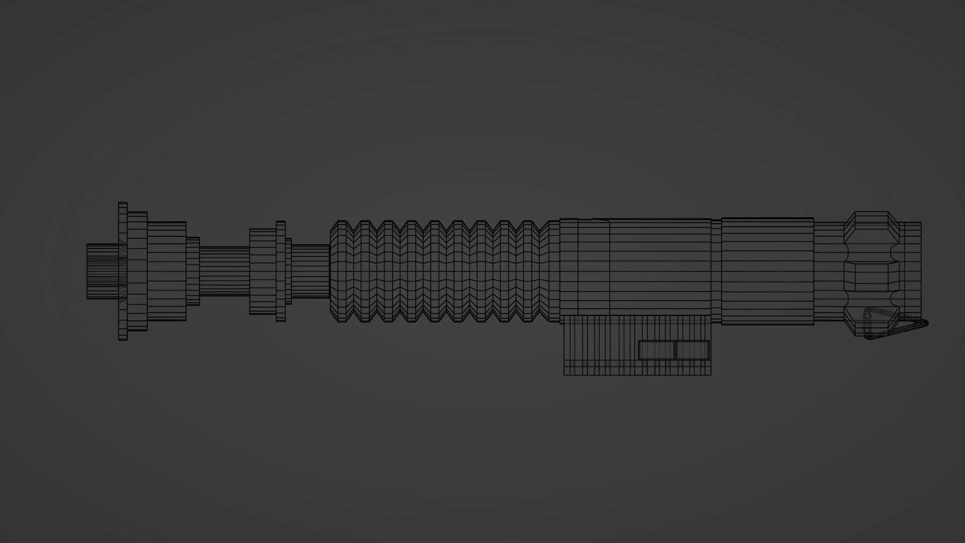 Luke Skywalker Lightsaber Low-poly 3D model_12