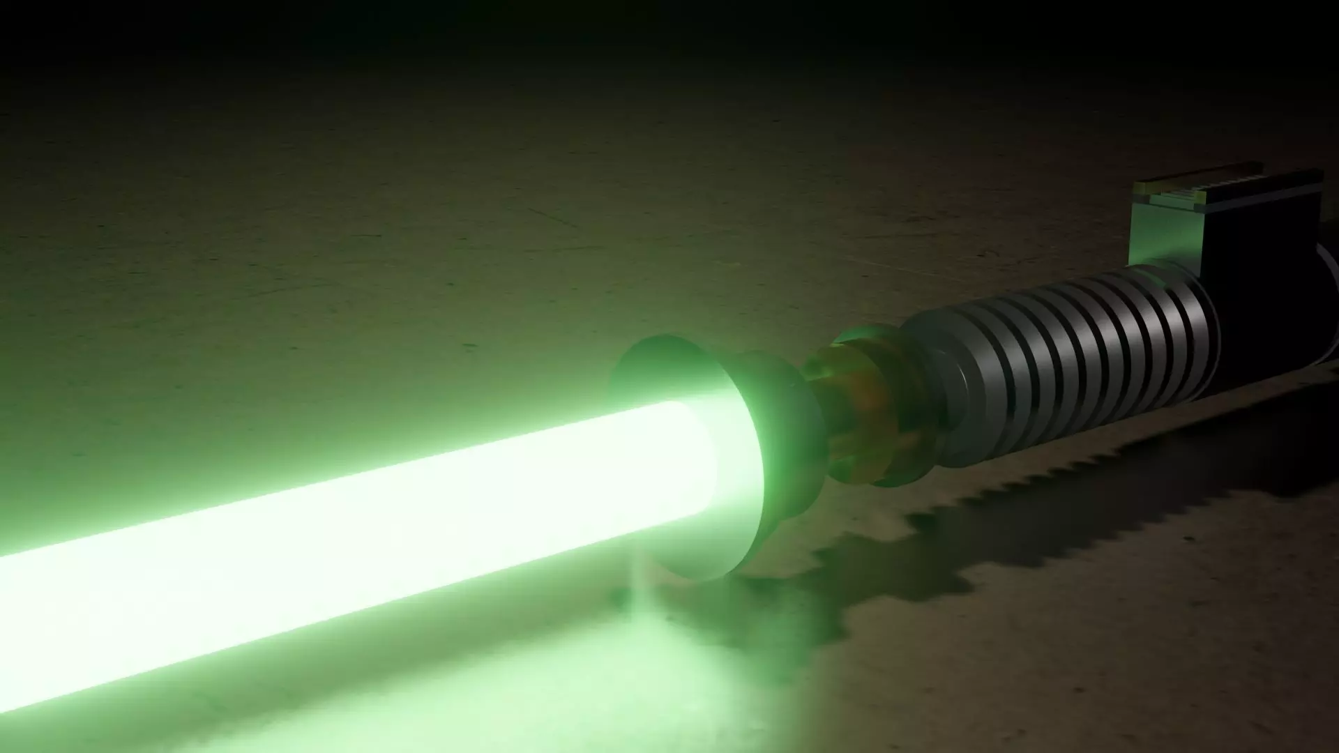 Luke Skywalker Lightsaber Low-poly 3D model_0