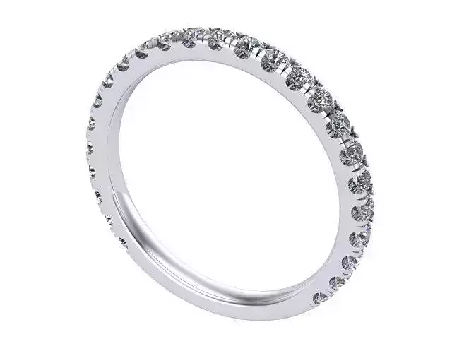 Round Diamond Weeding Band