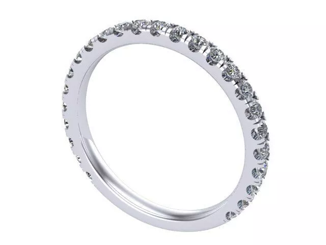 Round Diamond Weeding Band 3D print model