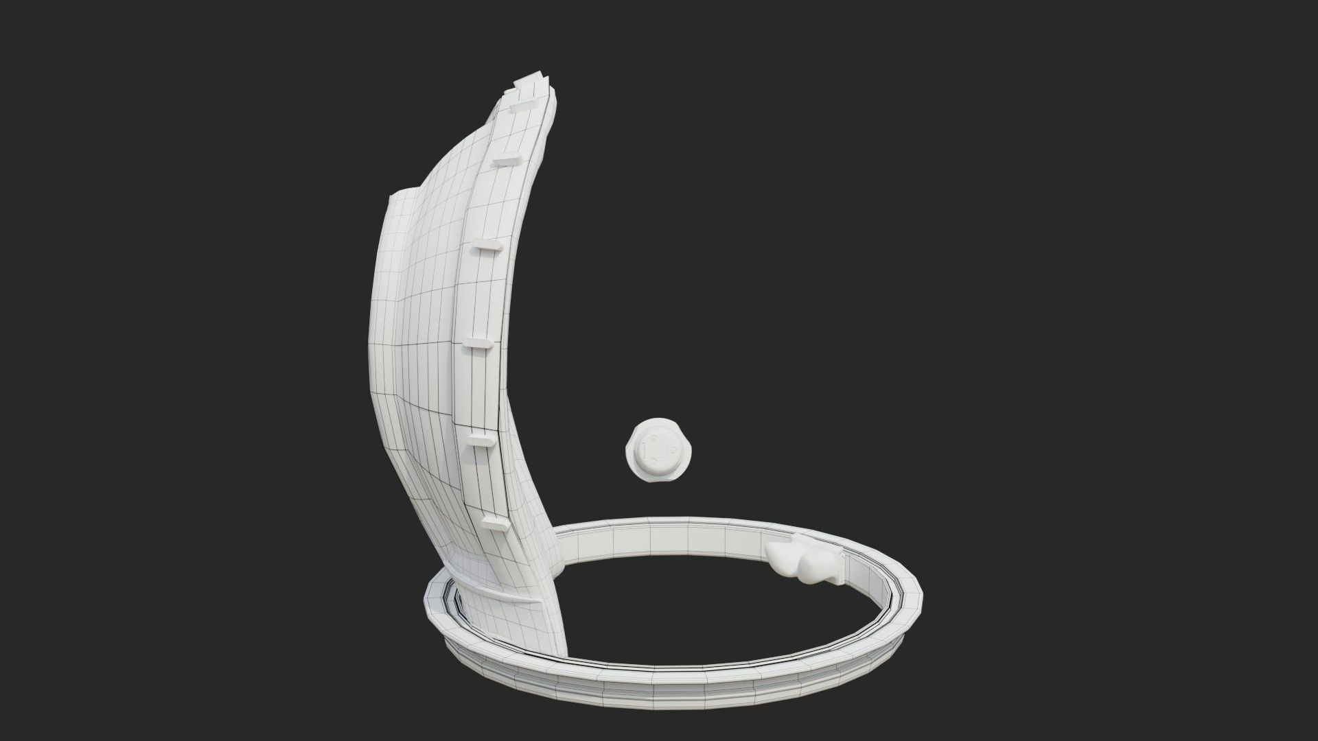 NASA Apollo 11 Astronaut Bubble Helmet 3D model_23