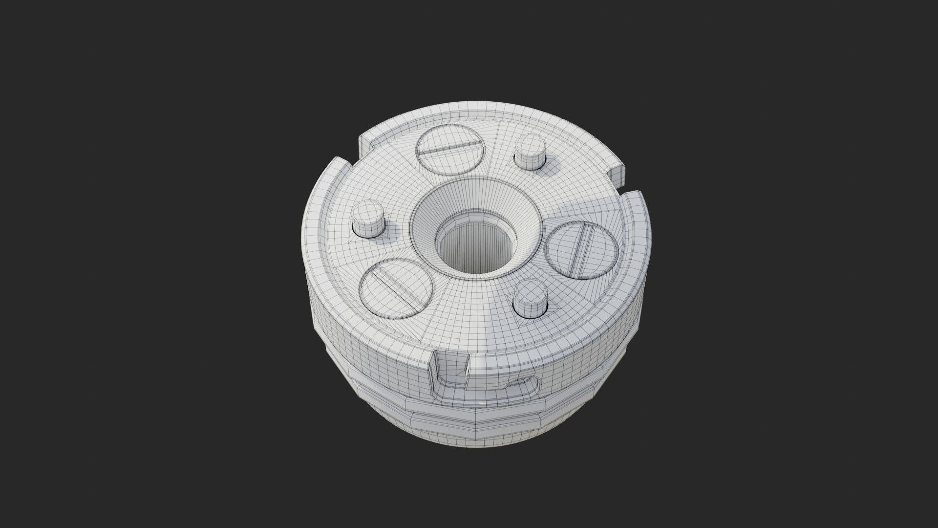 NASA Apollo 11 Astronaut Bubble Helmet 3D model_28